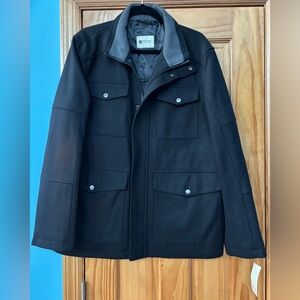 NWT Haggar Men's Brighton Military Four-Pocket Jacket large